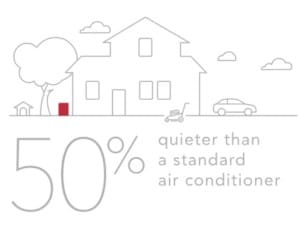 50 percent quieter